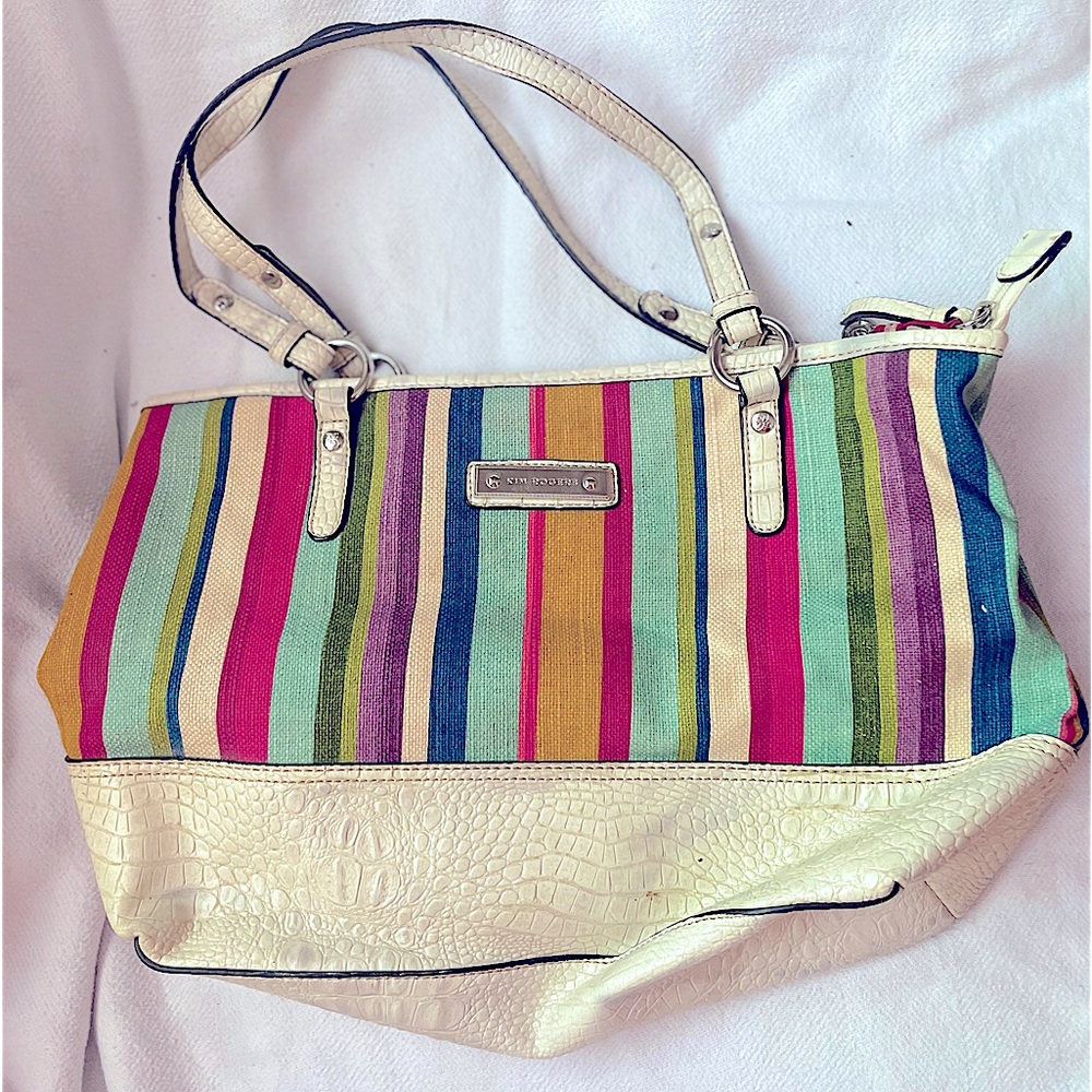 Kim Rogers rainbow hand purse 🌈